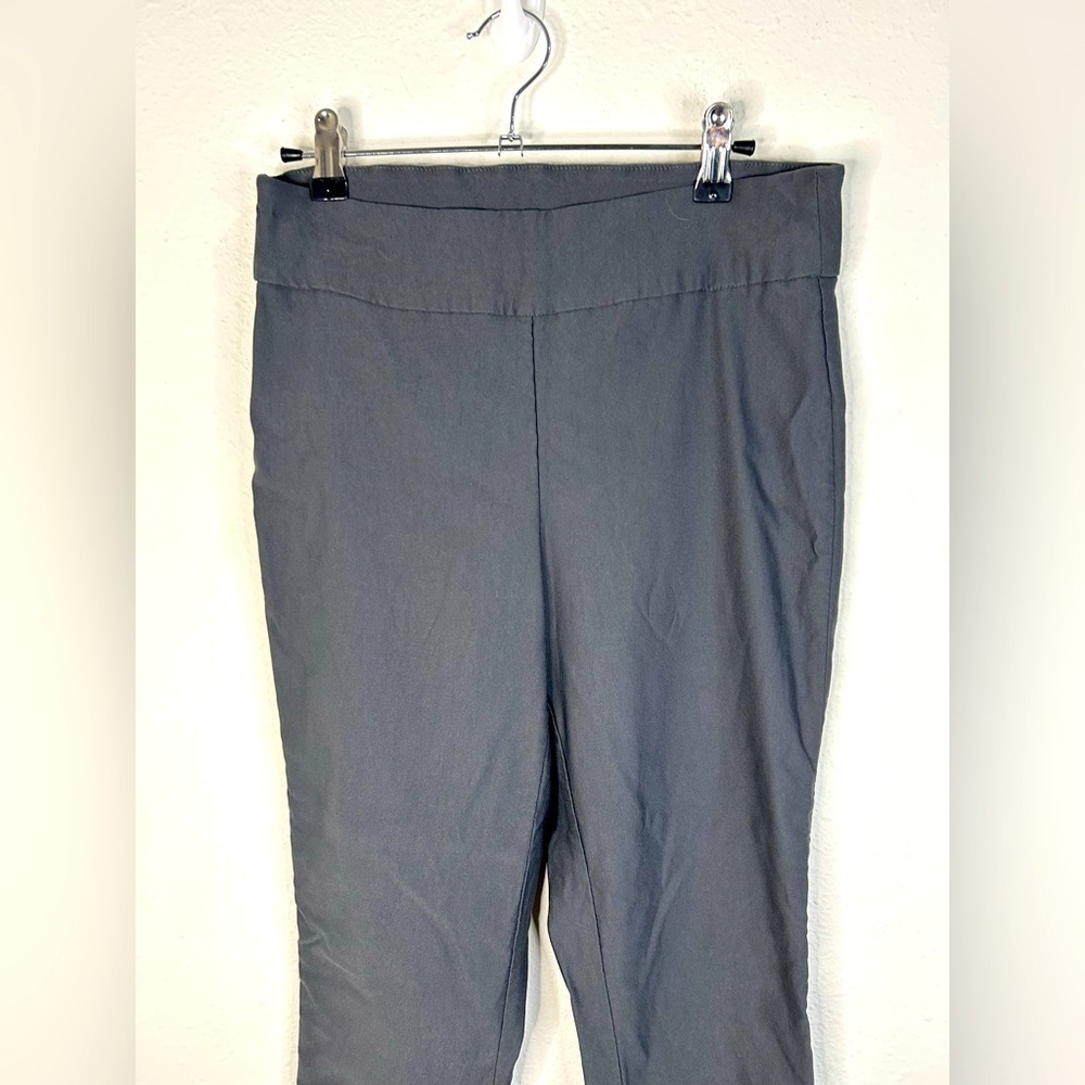Tribal Women’s Size 10 Gray Cropped Ankle Pants Pull-On Stretch Travel Comfort - Picture 4 of 8